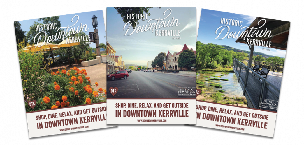 Downtown Kerrville Advertisement Cards