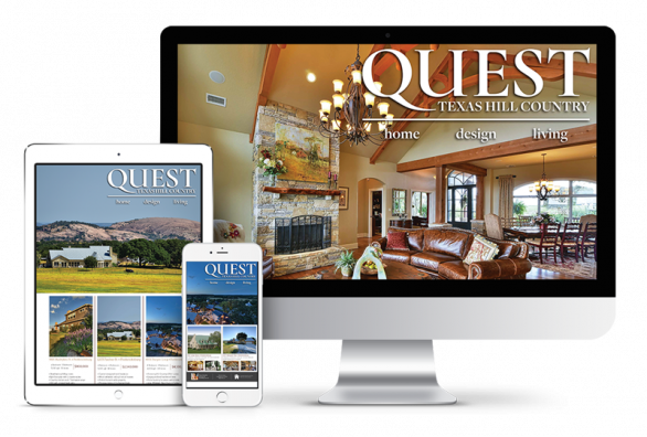 Example Quest Magazine Website on tablet, mobile, and desktop